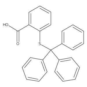 2-Tritylsulfanyl-benzoic acid Structure