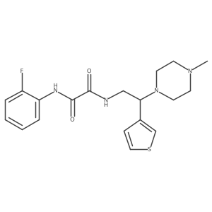 N1-(2-fluorophenyl)-N2-(2-(4-methylpiperazin-1-yl)-2-(thiophen-3-yl)ethyl)oxalamide Structure