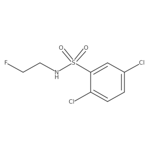 2,5-Dichloro-n-(2-fluoroethyl)benzenesulfonamide Structure