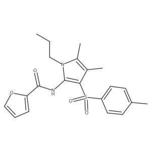 N-{4,5-dimethyl-3-[(4-methylphenyl)sulfonyl]-1-propyl-1H-pyrrol-2-yl}furan-2-carboxamide Structure