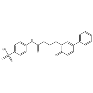 4-(6-oxo-3-phenylpyridazin-1(6H)-yl)-N-(4-sulfamoylphenyl)butanamide结构式