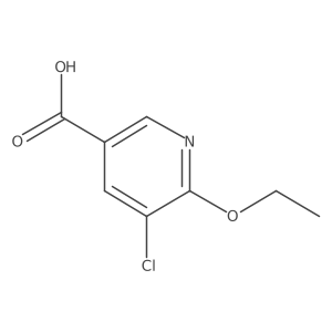 5-Chloro-6-ethoxypyridine-3-carboxylic acid结构式