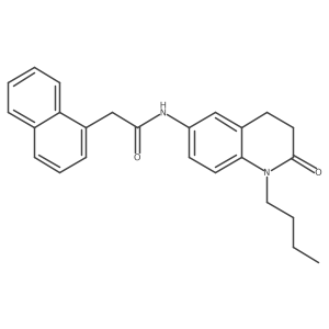 N-(1-butyl-2-oxo-1,2,3,4-tetrahydroquinolin-6-yl)-2-(naphthalen-1-yl)acetamide结构式
