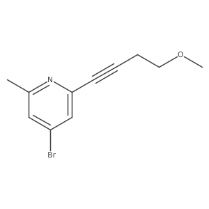 4-Bromo-2-(4-methoxybut-1-ynyl)-6-methylpyridine Structure