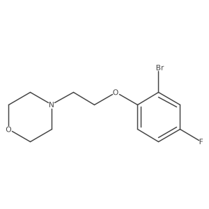 4-[2-(2-Bromo-4-fluorophenoxy)ethyl]morpholine结构式