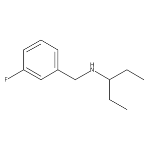 [(3-Fluorophenyl)methyl](pentan-3-YL)amine Structure