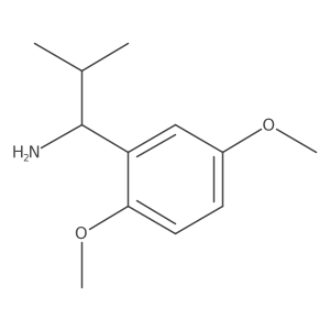 1-(2,5-Dimethoxyphenyl)-2-methylpropan-1-amine Structure