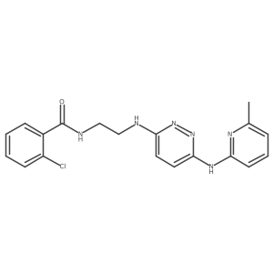 2-chloro-N-(2-((6-((6-methylpyridin-2-yl)amino)pyridazin-3-yl)amino)ethyl)benzamide结构式