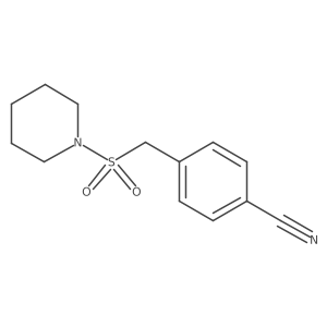 4-[(Piperidine-1-sulfonyl)methyl]benzonitrile Structure