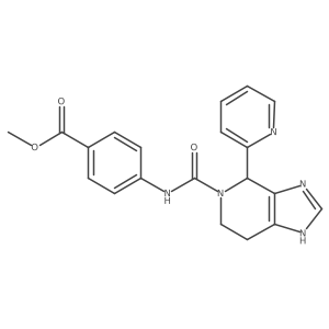 methyl 4-({[4-(pyridin-2-yl)-1,4,6,7-tetrahydro-5H-imidazo[4,5-c]pyridin-5-yl]carbonyl}amino)benzoate Structure