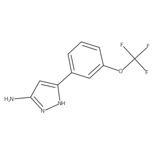 5-(3-(Trifluoromethoxy)phenyl)-1H-pyrazol-3-amine Structure