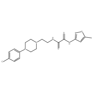 N1-(2-(4-(4-chlorophenyl)piperazin-1-yl)ethyl)-N2-(5-methylisoxazol-3-yl)oxalamide结构式