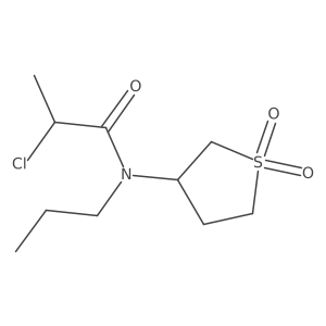2-chloro-N-(1,1-dioxidotetrahydrothien-3-yl)-N-propylpropanamide结构式