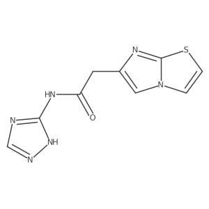 2-(Imidazo[2,1-b]thiazol-6-yl)-N-(4h-1,2,4-triazol-3-yl)acetamide Structure