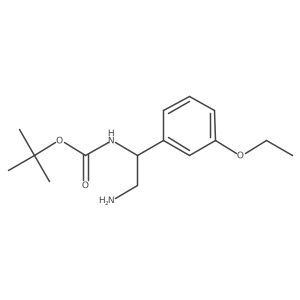 tert-butyl N-[2-amino-1-(3-ethoxyphenyl)ethyl]carbamate Structure