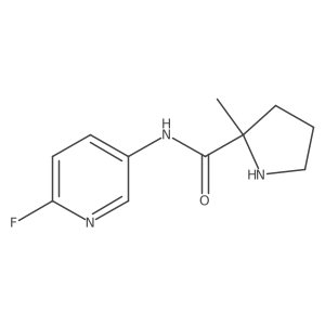(S)-N-(6-Fluoropyridin-3-yl)-2-methylpyrrolidine-2-carboxamide Structure