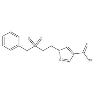 1-(2-phenylmethanesulfonylethyl)-1H-1,2,3-triazole-4-carboxylic acid结构式
