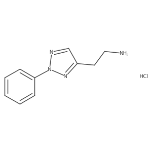 2-(2-phenyl-2H-1,2,3-triazol-4-yl)ethan-1-amine hydrochloride结构式