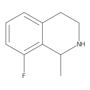 8-Fluoro-1-methyl-1,2,3,4-tetrahydroisoquinoline结构式