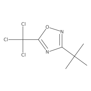 3-Tert-butyl-5-(trichloromethyl)-1,2,4-oxadiazole结构式