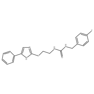 1-(4-fluorobenzyl)-3-(2-((4-phenyl-1H-imidazol-2-yl)thio)ethyl)urea Structure