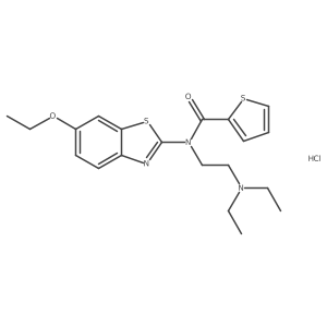 N-[2-(Diethylamino)ethyl]-N-(6-ethoxy-1,3-benzothiazol-2-YL)thiophene-2-carboxamide hydrochloride Structure