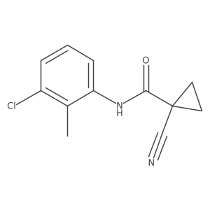 N-(3-chloro-2-methylphenyl)-1-cyanocyclopropanecarboxamide Structure