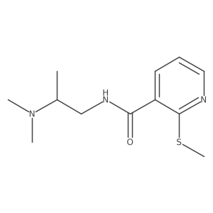N-[2-(dimethylamino)propyl]-2-(methylsulfanyl)pyridine-3-carboxamide结构式