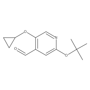 2-Tert-butoxy-5-cyclopropoxyisonicotinaldehyde结构式