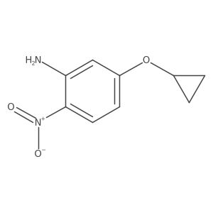 5-Cyclopropoxy-2-nitroaniline结构式