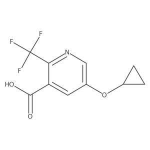 5-Cyclopropoxy-2-(trifluoromethyl)nicotinic acid Structure