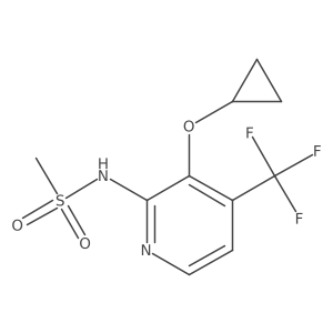 N-(3-Cyclopropoxy-4-(trifluoromethyl)pyridin-2-YL)methanesulfonamide Structure