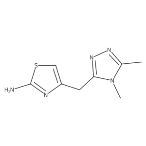 4-[(dimethyl-4H-1,2,4-triazol-3-yl)methyl]-1,3-thiazol-2-amine Structure