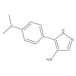 5-[4-(propan-2-yl)phenyl]-1H-pyrazol-4-amine Structure