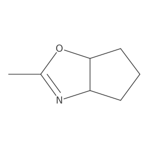 2-methyl-4,5,6,6a-tetrahydro-3aH-cyclopenta[d]oxazole结构式