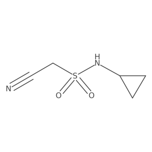1-cyano-N-cyclopropylmethanesulfonamide Structure