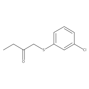 1-[(3-Chlorophenyl)sulfanyl]butan-2-one Structure