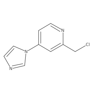 2-(chloromethyl)-4-(1H-imidazol-1-yl)pyridine结构式