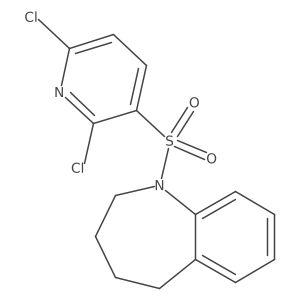 1-[(2,6-dichloropyridin-3-yl)sulfonyl]-2,3,4,5-tetrahydro-1H-1-benzazepine结构式
