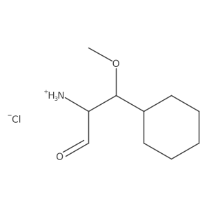 1-Cyclohexyl-1-methoxy-3-oxopropan-2-aminium chloride结构式
