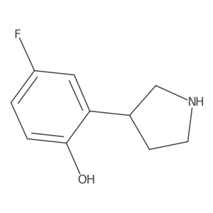 4-Fluoro-2-(pyrrolidin-3-yl)phenol Structure