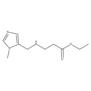 ethyl 3-(((1-methyl-1H-imidazol-5-yl)methyl)amino)propanoate Structure