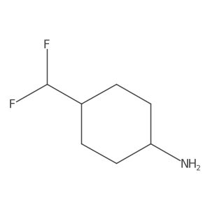 4-(Difluoromethyl)cyclohexan-1-amine Structure