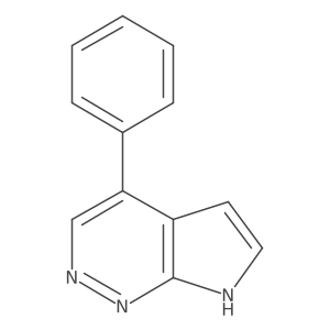4-phenyl-7H-pyrrolo[2,3-c]pyridazine结构式