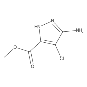 methyl 5-amino-4-chloro-1H-pyrazole-3-carboxylate结构式