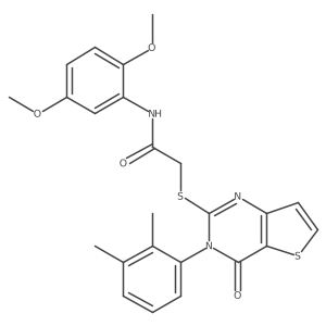 N-(2,5-dimethoxyphenyl)-2-{[3-(2,3-dimethylphenyl)-4-oxo-3,4-dihydrothieno[3,2-d]pyrimidin-2-yl]sulfanyl}acetamide Structure