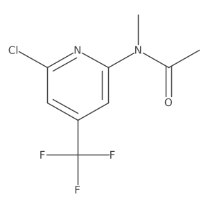 N-(6-Chloro-4(-trifluoromethyl)pyridin-2-yl)-N-methylacetamide Structure
