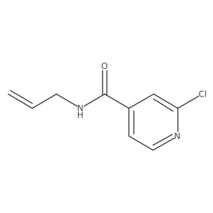 2-Chloro-N-2-propen-1-yl-4-pyridinecarboxamide结构式
