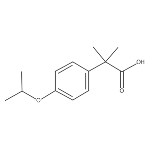2-Methyl-2-[4-(propan-2-yloxy)phenyl]propanoic acid Structure