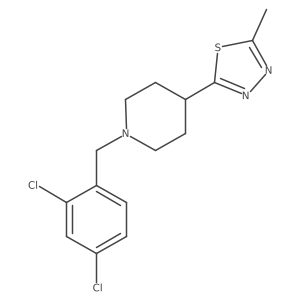 2-(1-(2,4-Dichlorobenzyl)piperidin-4-yl)-5-methyl-1,3,4-thiadiazole Structure